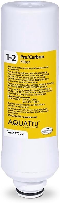 AQUA TRU AquaTru Classic Pre/Carbon Filter   – Compatible with Aq - AQUA TRU Official Product View 1