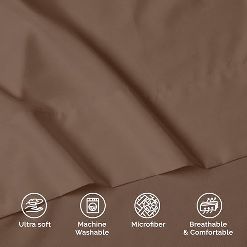 Luxury Flat Sheet on Amazon Elegant Comfort Wrinkle-Free 1500 - Product Imagery