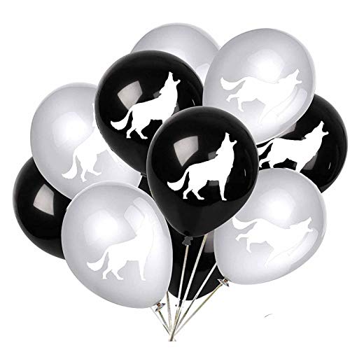 24PCS Wolf Latex Balloons for Wild Wolf Animal Theme Party - Product Imagery