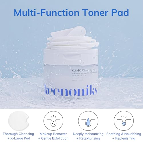 keenoniks One-step Korean Cleansing Pad- Deep Cleans, Smooths & - Product Imagery