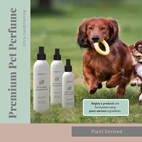 Begley's Pet Cologne and Deodorizer - Premium Essential Oil Dog - Product Imagery