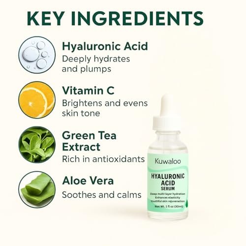 Hydrating Hyaluronic Acid Serum, Deep Hydrating Facial Serum, - Product Imagery