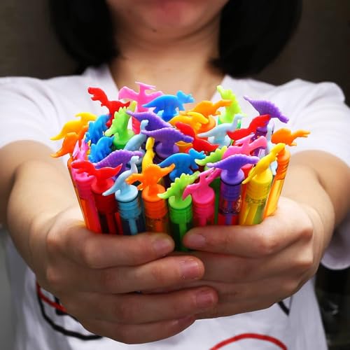 32 Pack Bubble for Kids Party Favors, 8 Style Dinosaur Mini - Product Imagery