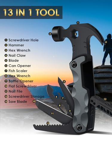 Stocking Stuffers for Men Gifts,Multi Tool Hammer Multitool for - Product Imagery