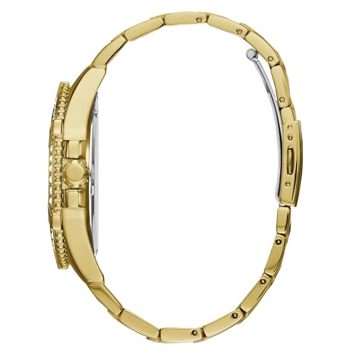 GUESS Stainless Steel Gold-Tone Crystal Embellished Bracelet - Product Imagery