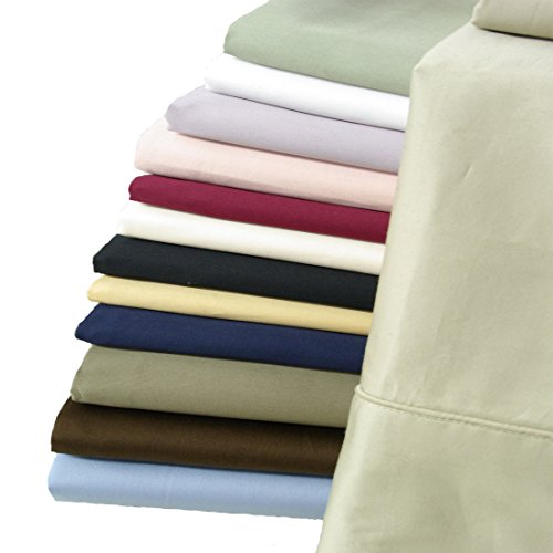 Royal Hotel 550 Thread Count Cotton Sheets Set, Solid Twin XL, - Product Imagery