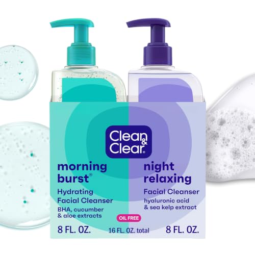Clean & Clear Morning Burst Day & Night Facial Cleanser, 2 x 8 - Product Imagery