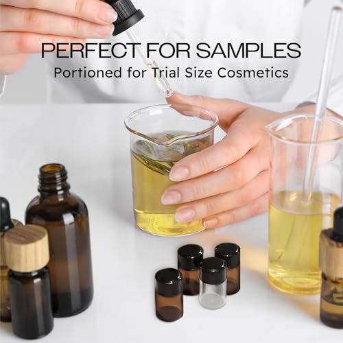 Beauticom 2ML Clear Glass Vial 60 Pieces with Orifice Reducer - Product Imagery