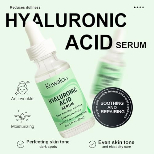Hydrating Hyaluronic Acid Serum, Deep Hydrating Facial Serum, - Product Imagery