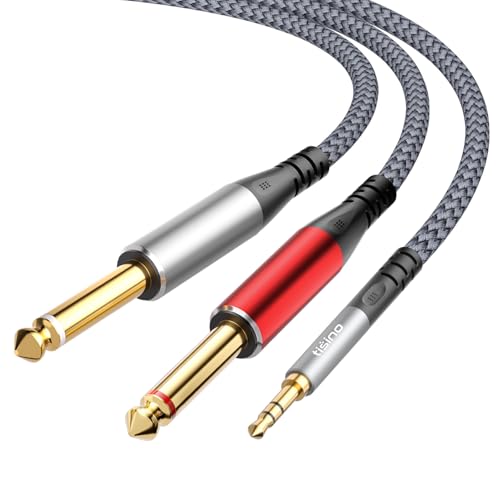 Tisino 3.5mm to 1/4" Adapter Stereo  Audio Splitter Cable, 3.3FT/ by Tisino - Angle View 1