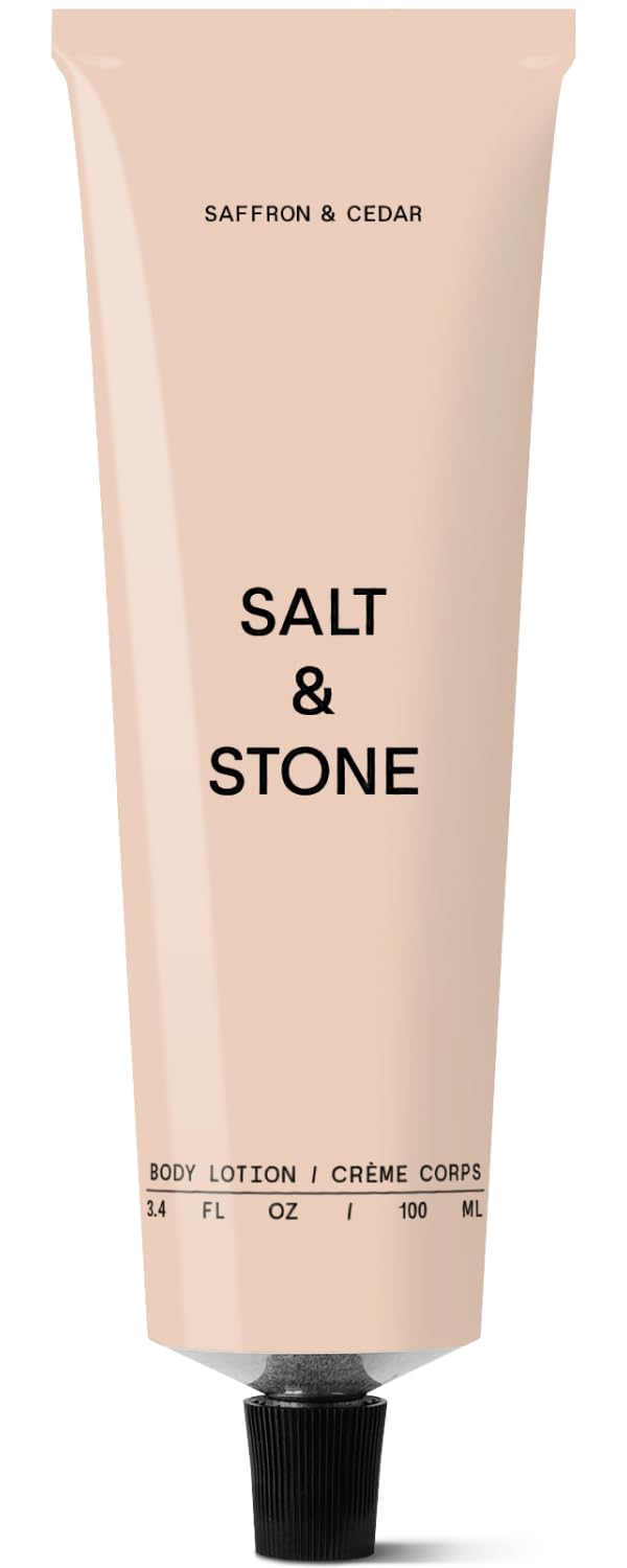 Salt Stone Body Lotion for Women Men Vegan Saffron Cedar 3 4 - Salt & Stone Official Imagery - 2