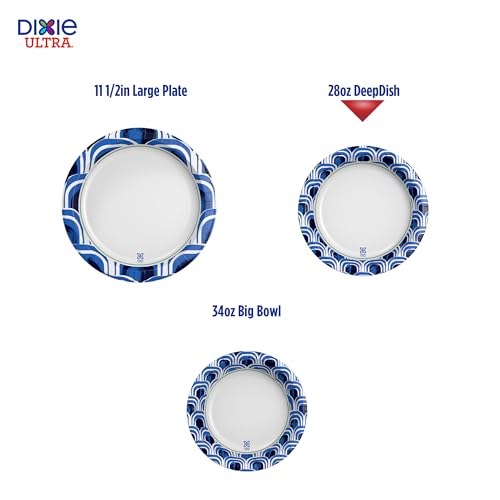 Dixie Ultra Deep Dish Paper Plates, 40 Count, 28 oz, Disposable - Product Imagery