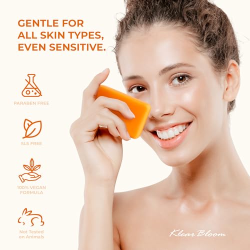 Kojic Acid Soap, Turmeric Soap Bar for Dark Spots Brightening & - Product Imagery