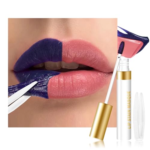evpct Warm Rose Peel Off Lip Stain Tints with Tweezer, Matte L...