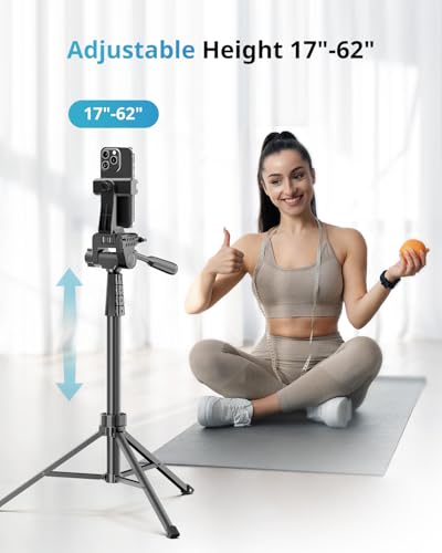 UBeesize 12'' LED RGB Ring Light with 62'' Tripod Stand, Selfie - Product Imagery