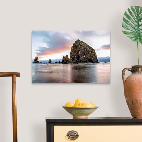 CANVAS ON DEMAND Haystack Rock, Cannon Beach, Oregon Canvas Wall - Product Imagery