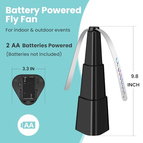 Fly Fans for Tables, Fly Fan Outdoor Indoor Keep Flies Away, - Product Imagery