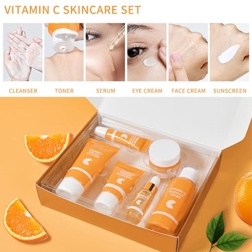 Skin Care Set, Vitamin C Facial Kit for Women, Face Skin Care - Product Imagery