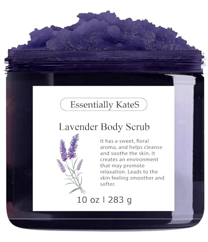 Essentially KateS Lavender Salt Scrub – Natural Exfoliating Body Scrub with - Essentially KateS Official Product View 1