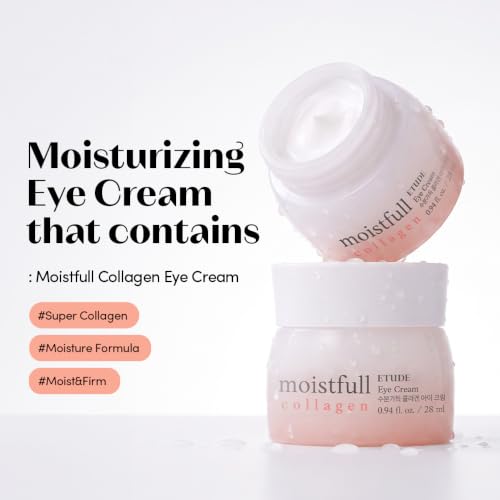 ETUDE Moistfull Collagen Korean Eye Cream, Hydrating, 0.94 fl oz - Product Imagery