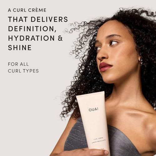 OUAI Curl Defining Cream - Hydrating Curl Cream (8 Oz) - Product Imagery