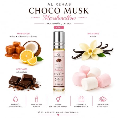 Al Rehab Choco Musk Marshmallow – Sweet Chocolate-Vanilla - Product Imagery