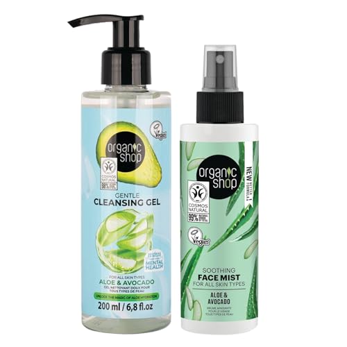Organic Shop Face Care Set Gentle Cleansing Gel 200 ml - Organic Shop Official Imagery - 1