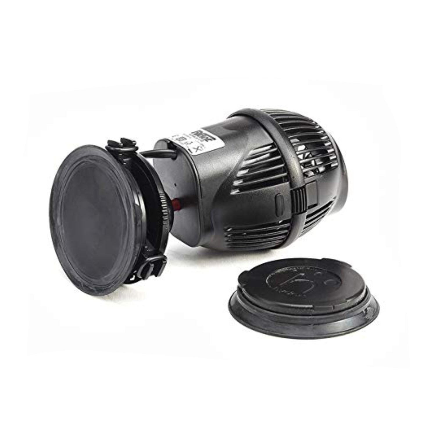 Ferplast Hydor Koralia Evolution 550 aquarium circulation pump showing compact design and adjustable nozzle for water flow.