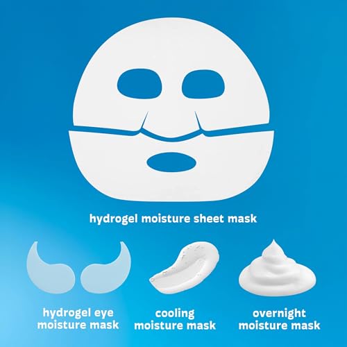 Freeman 4 Piece Moisture Mask Face Set, Hydrating Face Masks - Product Imagery