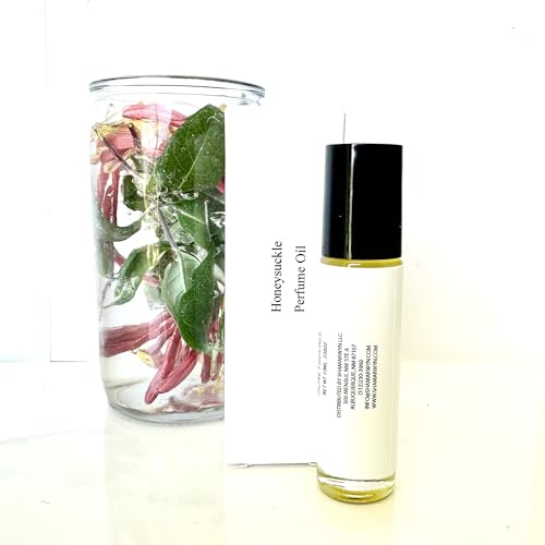 Honeysuckle Perfume Oil - Botanical Essential Oil Roll-On - Product Imagery
