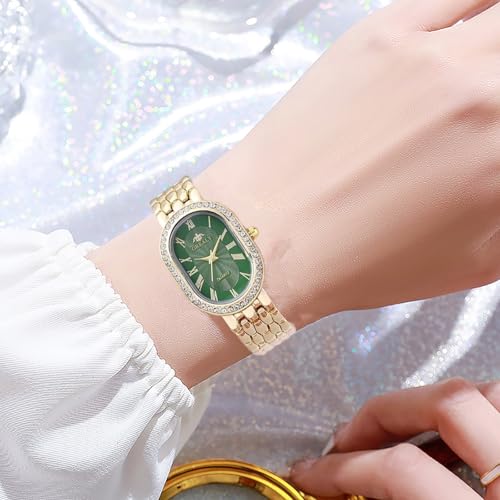 Women Vintage Rome Watch Oval Case Dress Watches - Product Imagery
