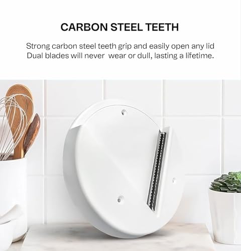 Under Cabinet Jar Opener for Weak Hands & Seniors - V-Shape Lid - Product Imagery