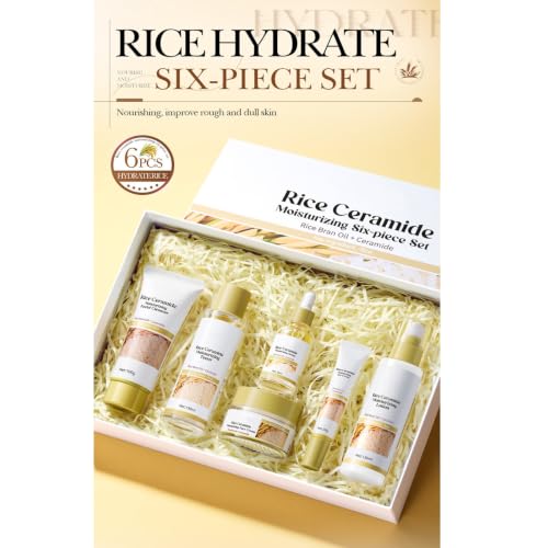 Rice Moisturizing Skin Care Set, Radiance Skincare Essential - Product Imagery