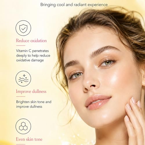 Vitamin C Smoothie Cream,Summer Icy Cool Facial Gel, Lightweight - Product Imagery