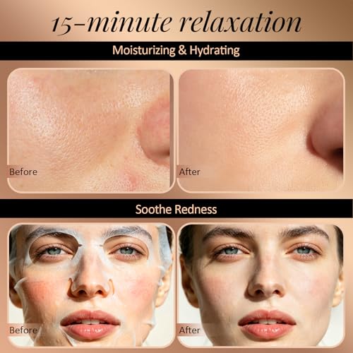 BS-MALL 2-Step Niacinamide Sheet Face Masks with Oil-Honey Serum - Product Imagery