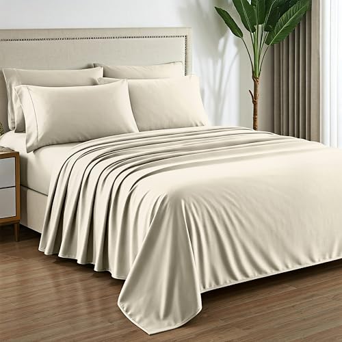 Mayfair Linen 100% Pure Egyptian Cotton Sheet Queen Size - - Product Imagery