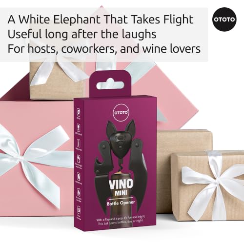 OTOTO Mini Vino Mini Wine Bottle Opener and Corkscrew - Travel - Product Imagery