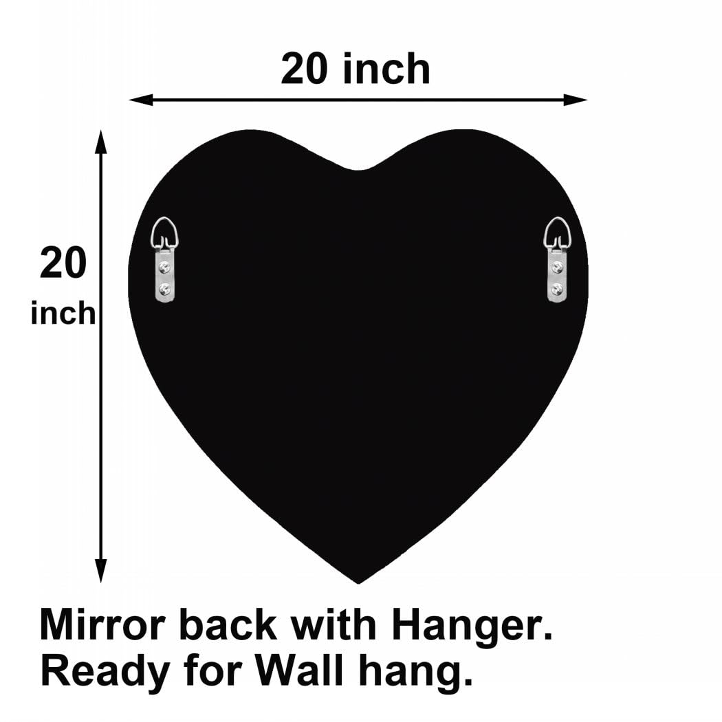 DMDFIRST Crystal Crush Diamond Heart Shaped Silver Mirror - DMDFIRST Official Imagery - 3