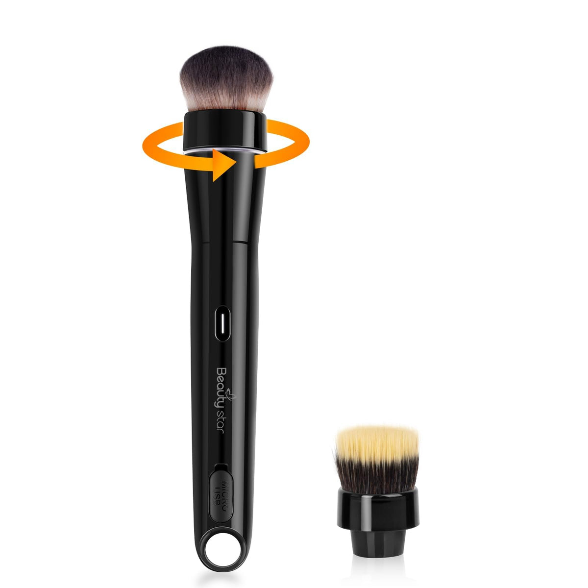 360 Electric Makeup Brush with 2 Replaceable Brush Heads 2 - Beauty Star Official Imagery - 2