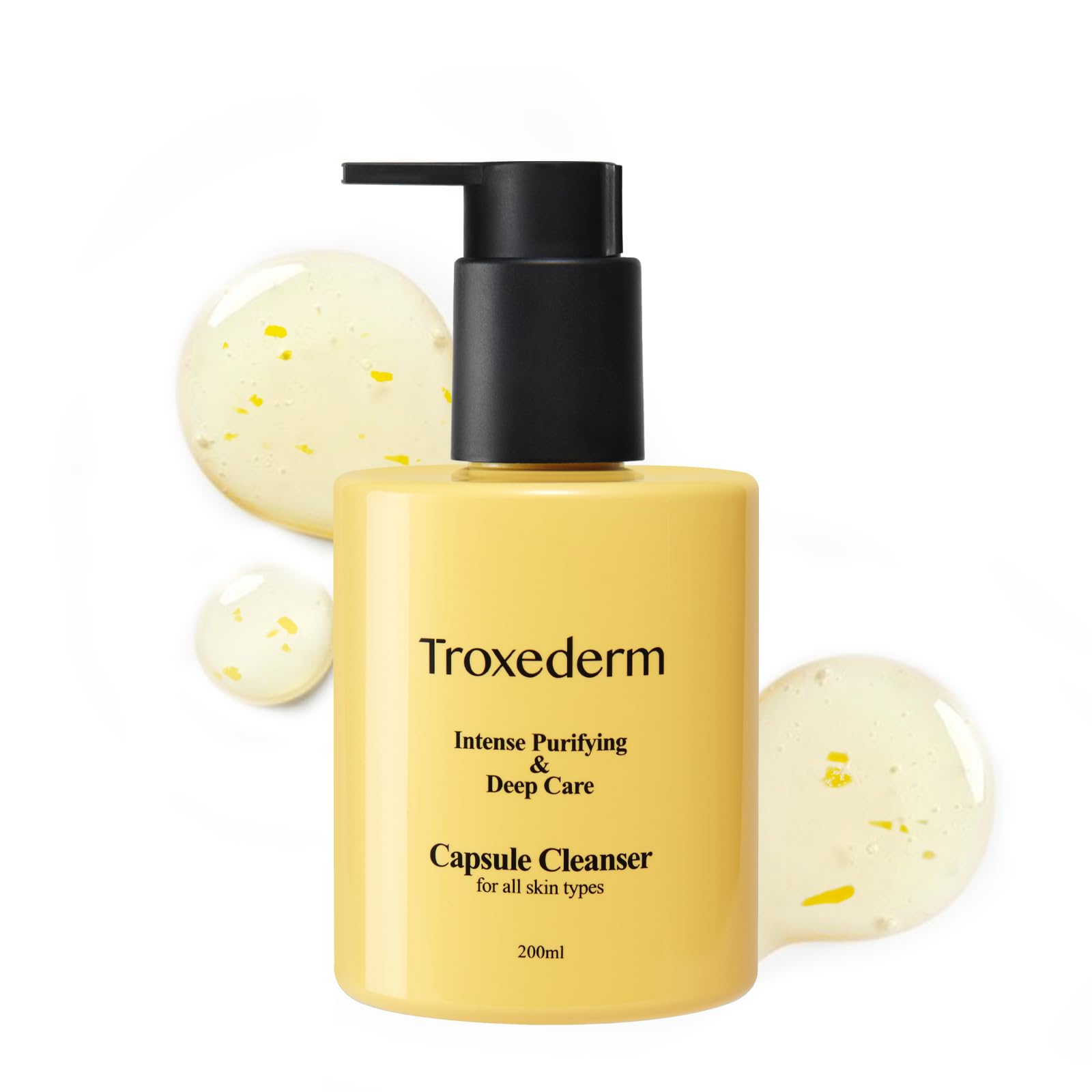 Collagen Capsule Cleanser – Korean Gel Face Wash with Peptides, - TROXEDERM