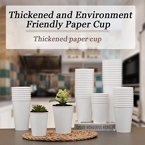 Lamosi 300 Pack Paper Cups 8 oz, Disposable Coffee Cups, Paper - Product Imagery