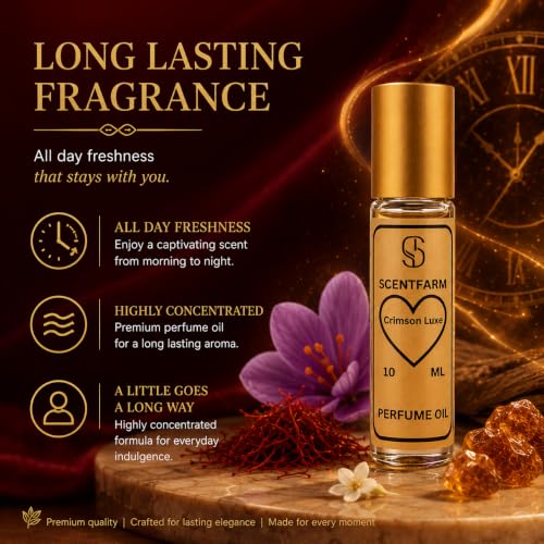 Crimson Luxe Perfume Oil Unisex Long-Lasting Concentrated - Product Imagery