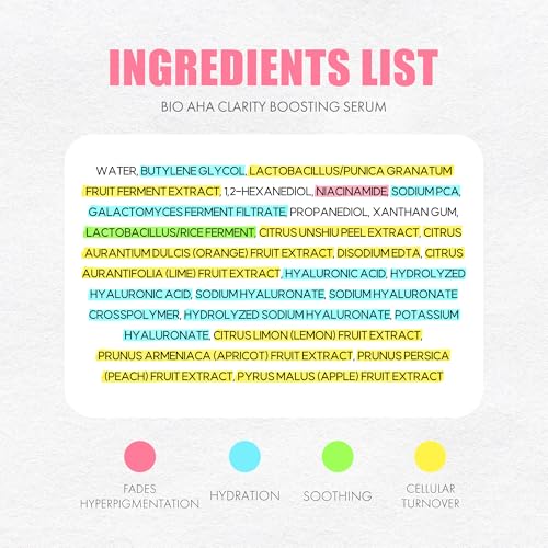 Bio-AHA Clarity Boosting Face Serum 50ml | Korean Serum w/Mild - Product Imagery