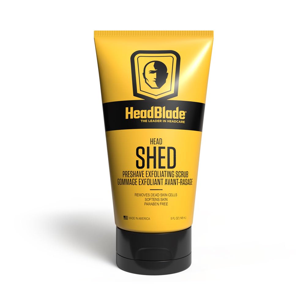 HeadBlade HeadShed Men's Exfoliating Scrub - Face Wash & Cleanser Removes Dead Skin - HeadBlade Official Product View 2