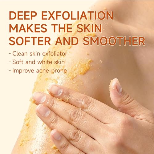 Turmeric Body Scrub, Gentle Body Exfoliator Scrub, Deep - Product Imagery