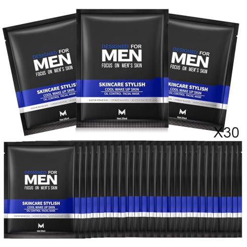 30PCS Mens Facial Sheet Mask Hydrating Face Masks Skincare - Fusang Official Imagery - 1