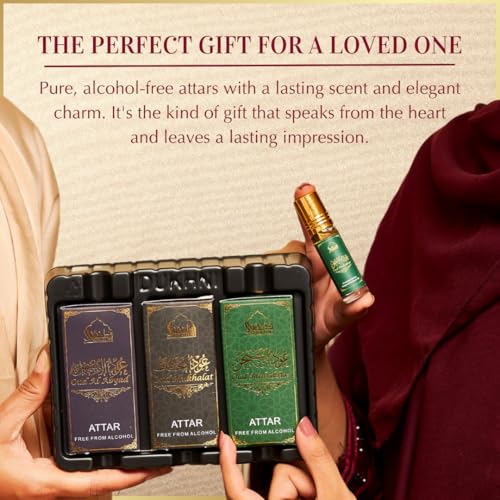 Dukhni Royal Oud Attar Oil Set Pure original Oudh oil, Islamic - Product Imagery