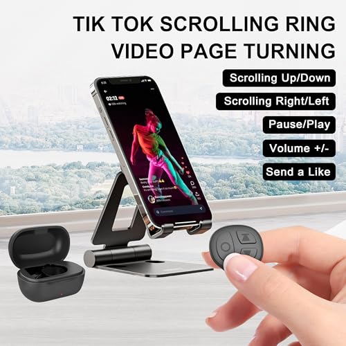 TikTok Scrolling Ring, Bluetooth Camera Remote,Scrolling Ring - Product Imagery