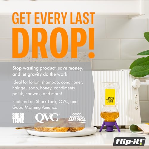 Flip-It! Bottle Emptying Kit – 6 Bottle Pack - No more wasted - Product Imagery