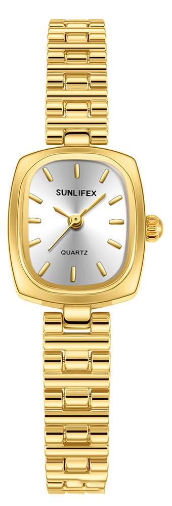 FANMIS Gold Watch for Women Dainty Vintage Square Jewelry - FANMIS Official Imagery - 2